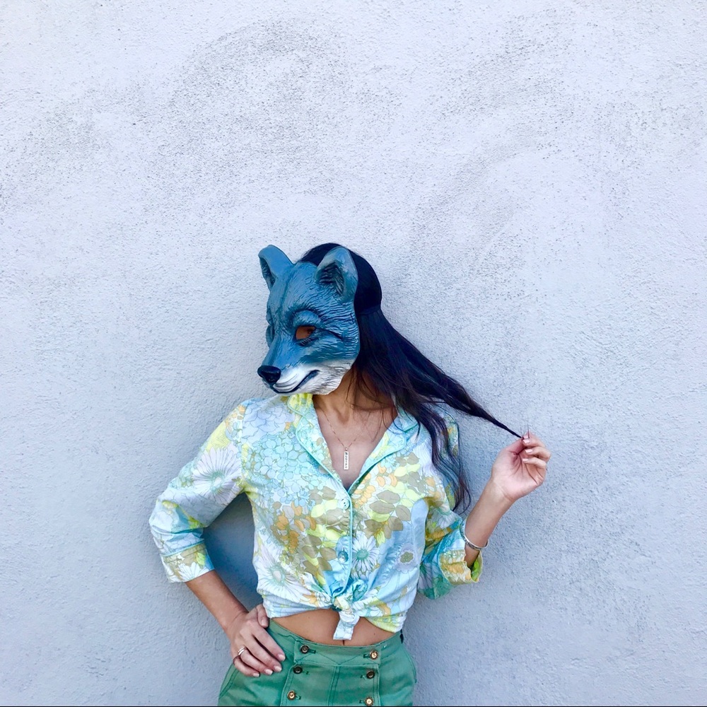Vintage floral blouse!